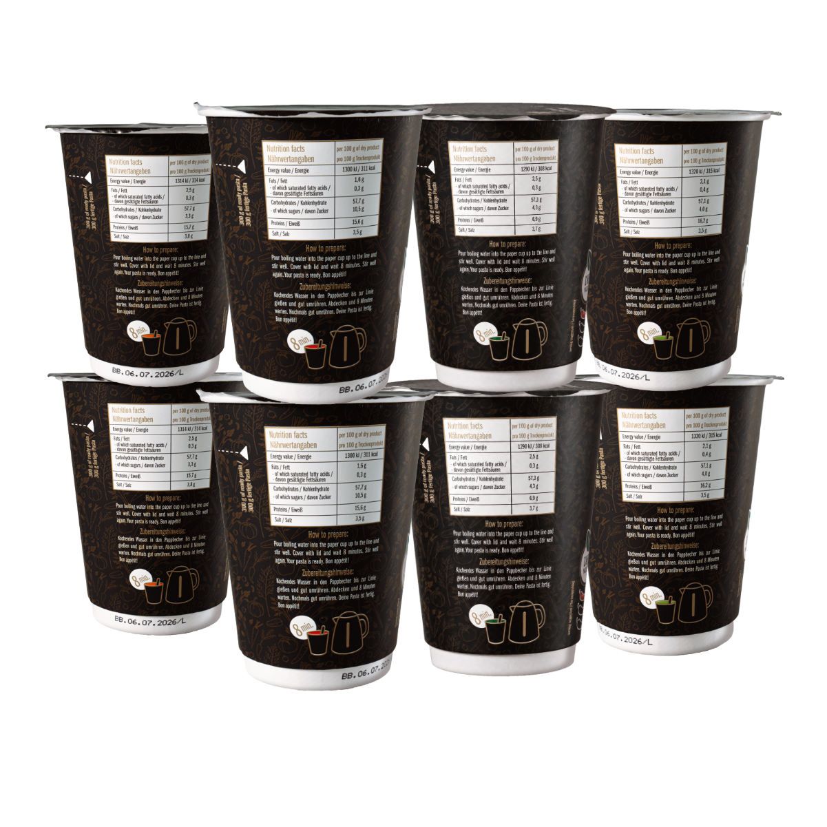 Instant-Pasta 8er Probierset