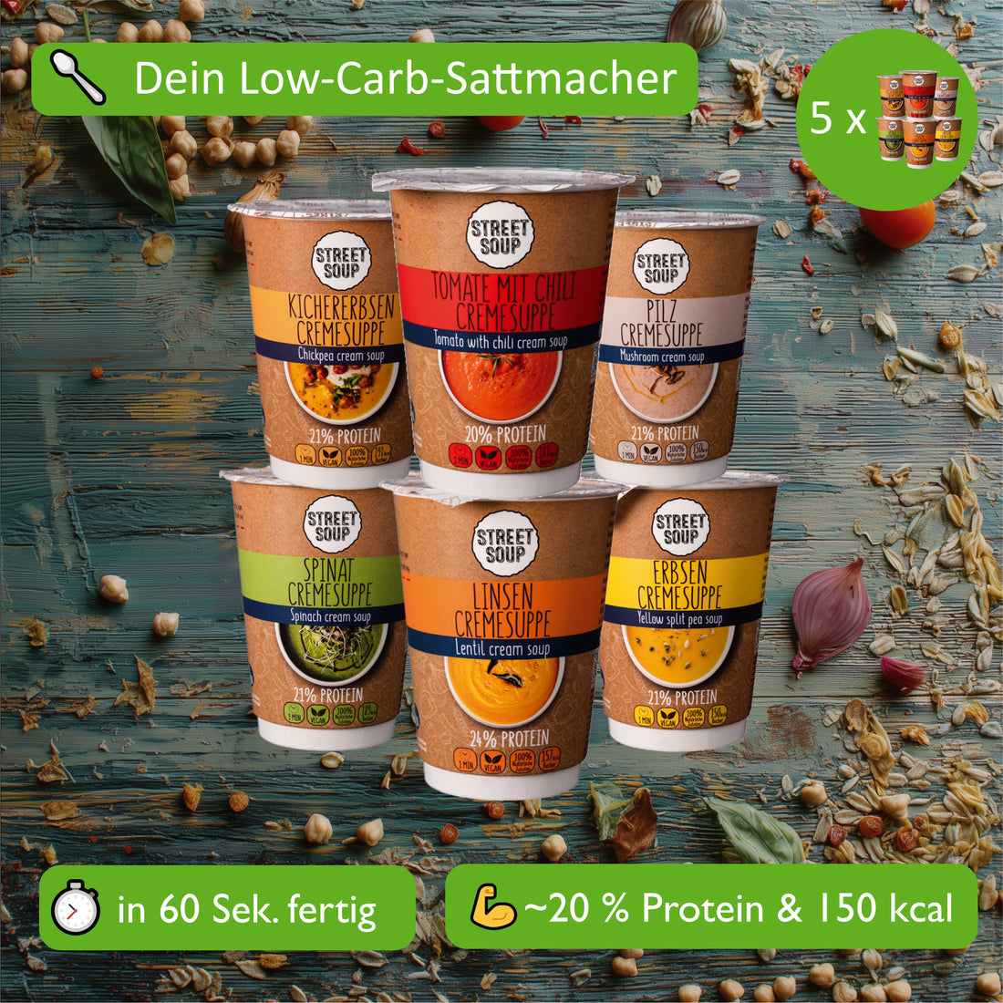 Diätbox 28 Tage: 82 Mahlzeiten