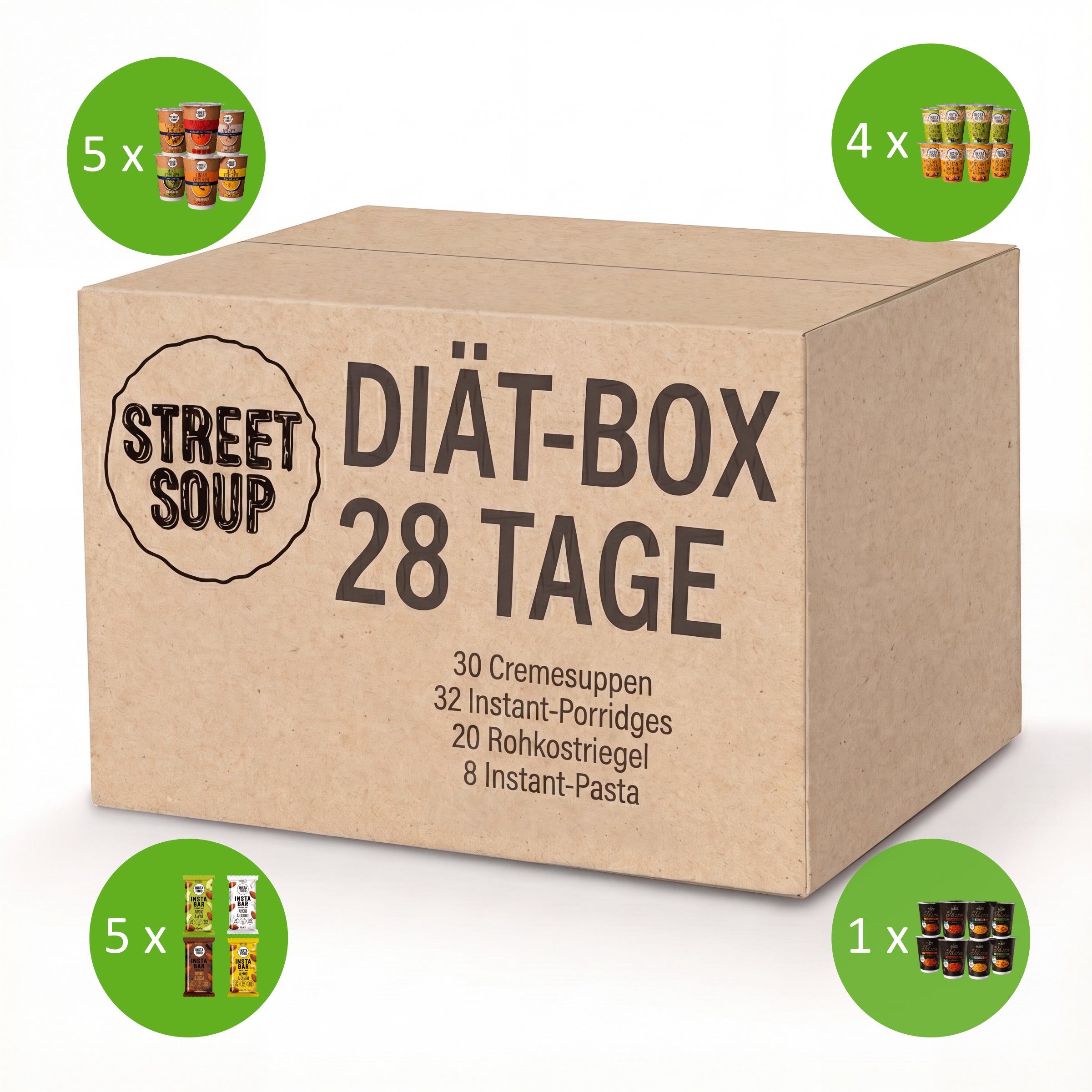 Diätbox 28 Tage: 82 Mahlzeiten