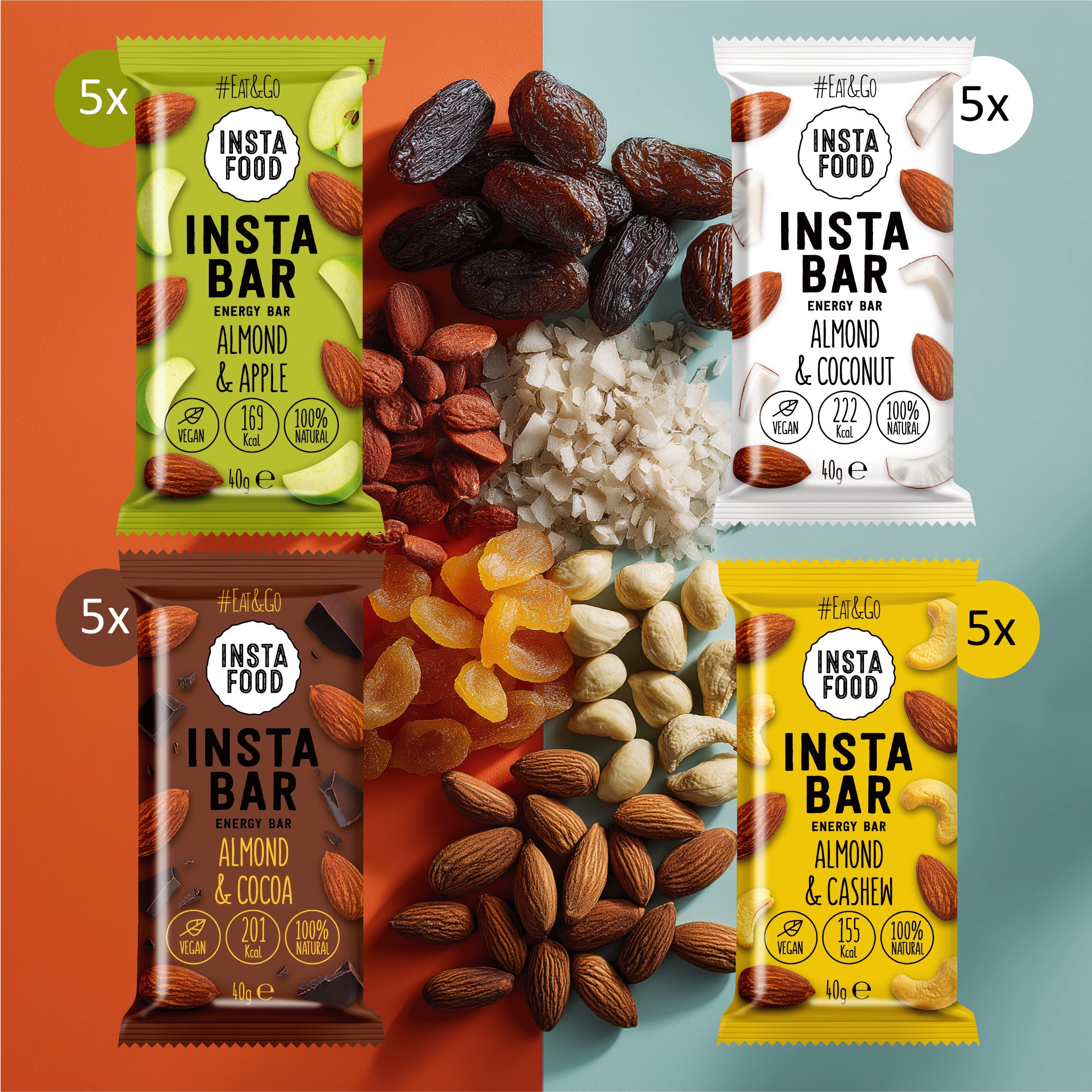 Insta Food Raw Bars 20er-Probier-Set