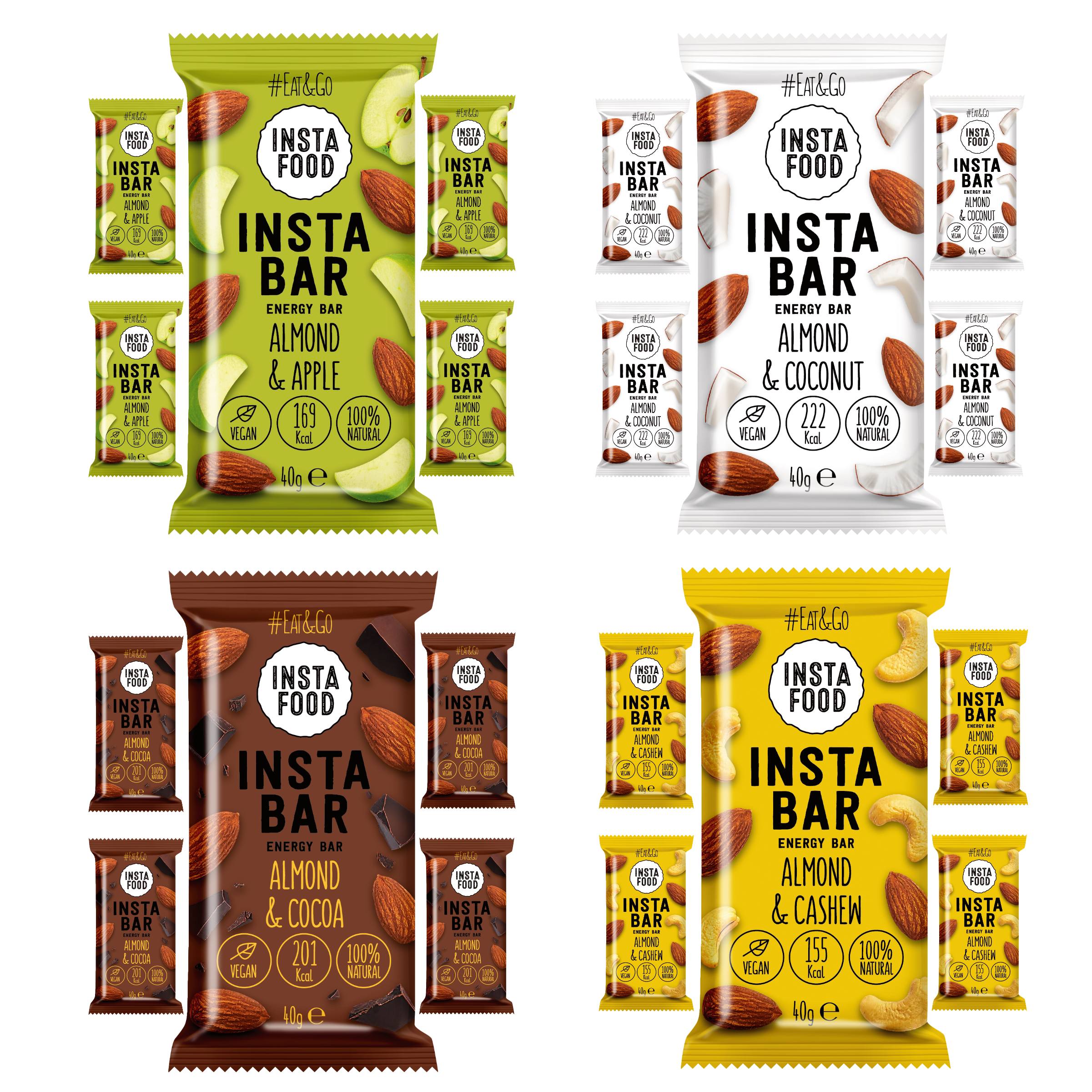 Insta Food Raw Bars 20er-Probier-Set