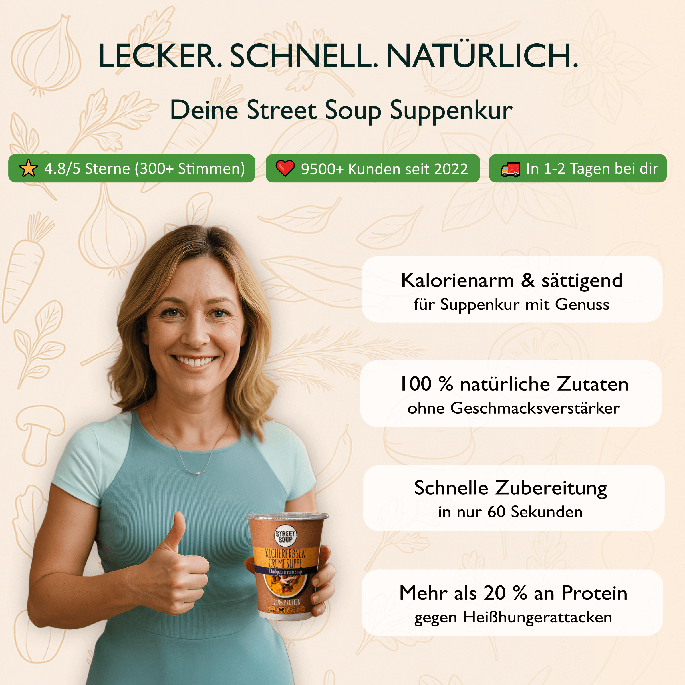 Suppenkur 3 Tage: 15 Cremesuppen
