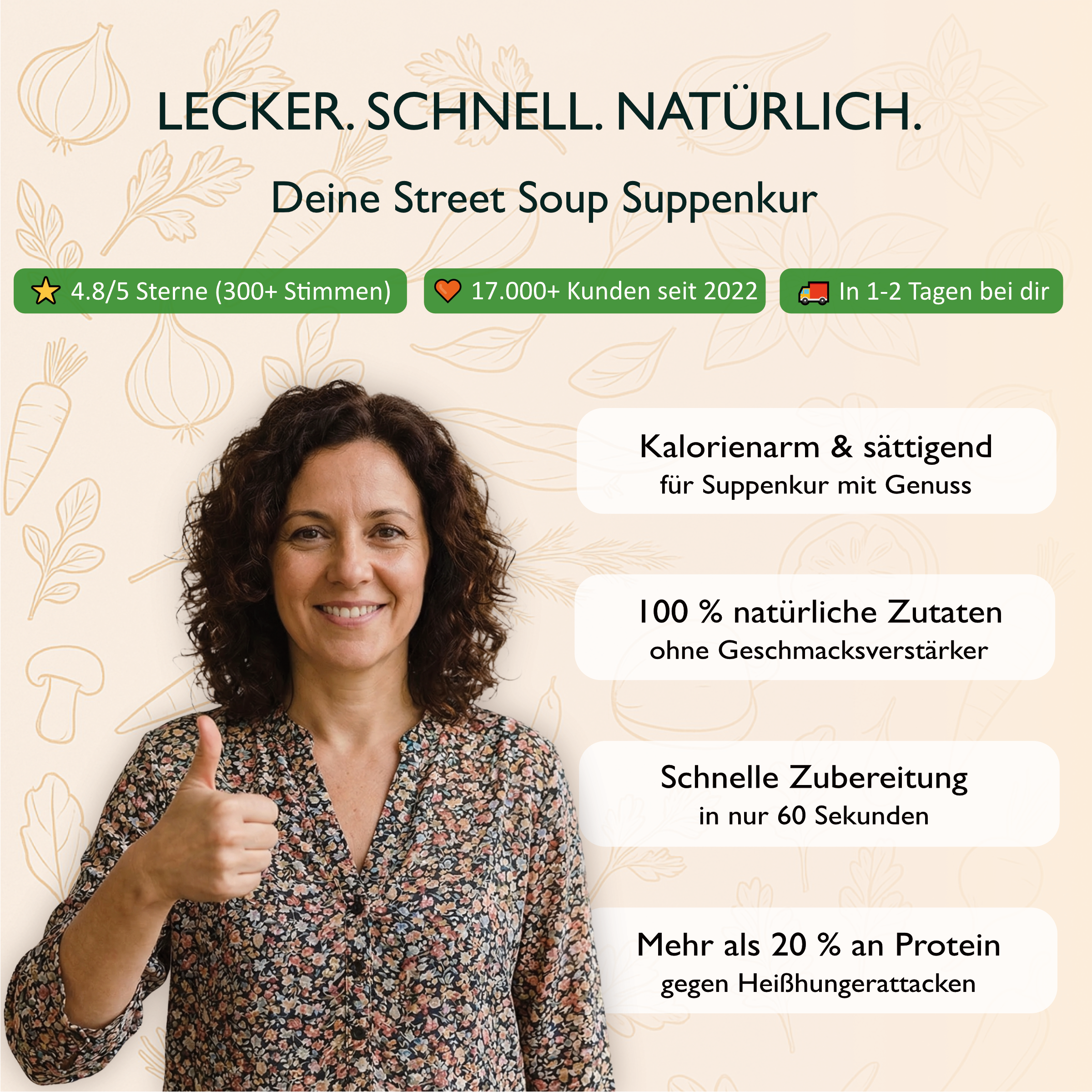 Suppenkur Vorrat: 25 Cremesuppen